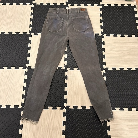 Paige High Rise Hoxton Ankle Skinny Denim in vintage forest night Green woman 27 - Picture 8 of 13